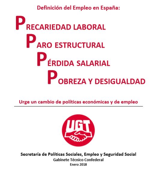 Definición del Empleo en España: precariedad, pobreza, desigualdad, paro